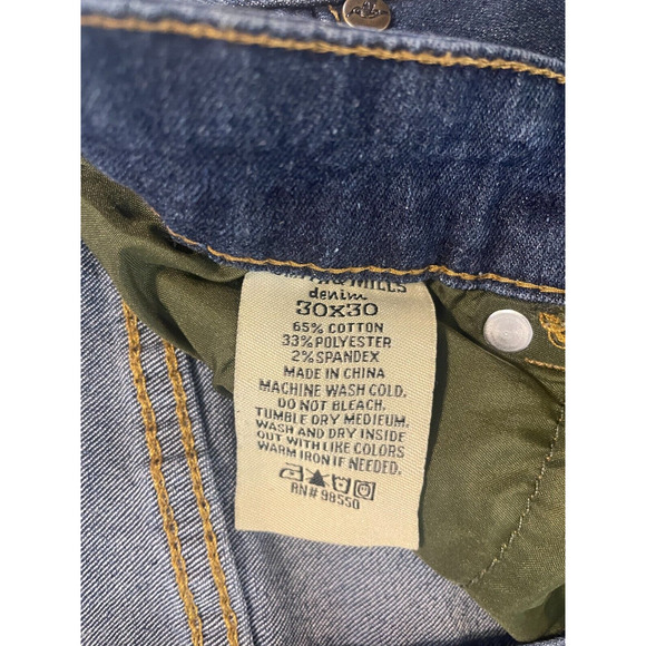 Smith and Mills Jeans Men's Size 30 x 30 Blue Denim Stretch - Picture 7 of 11